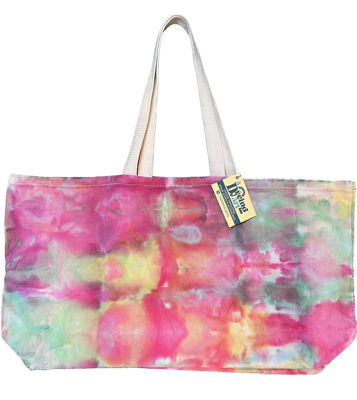 Jumbo Canvas Tote - Rainbow